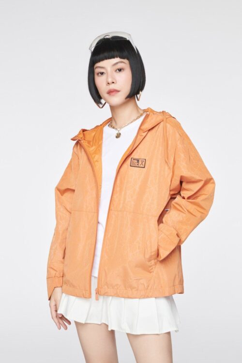 Women’s Emboss Patterned Water Slide Jacket WOP 2038